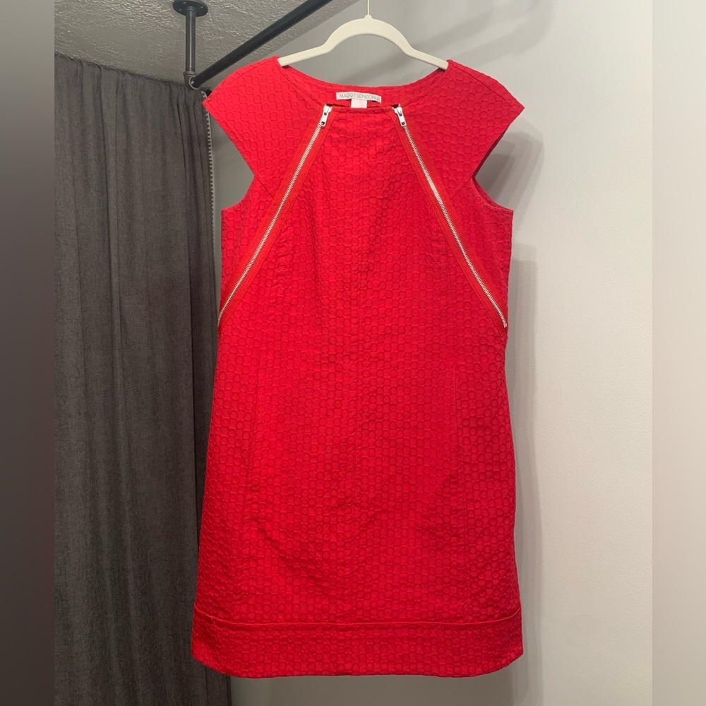 Red 60’s retro vibe mini dress